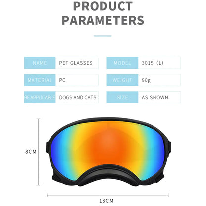 Dog Goggles Sunglasses Anti-Uv Sun Glasses Eyewear Protection #Summervibes #Petlovers Adjustable Windproof Sunglasses Pet Dog Supplies for Travel
