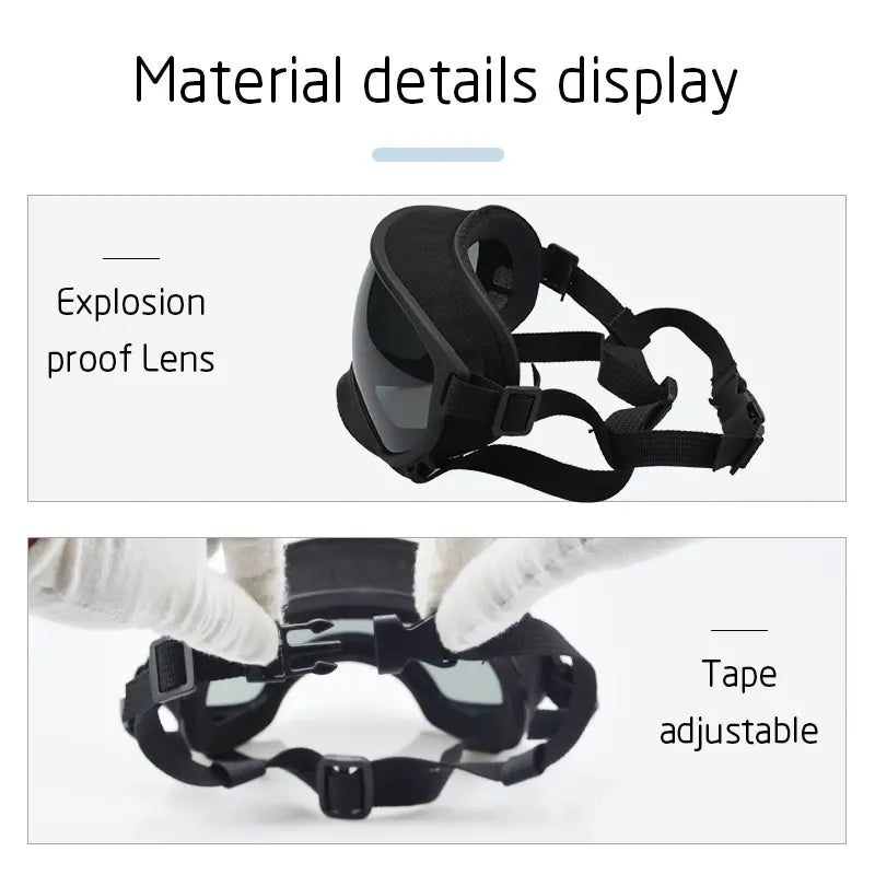 Dog Goggles Sunglasses Anti-Uv Sun Glasses Eyewear Protection #Summervibes #Petlovers Adjustable Windproof Sunglasses Pet Dog Supplies for Travel