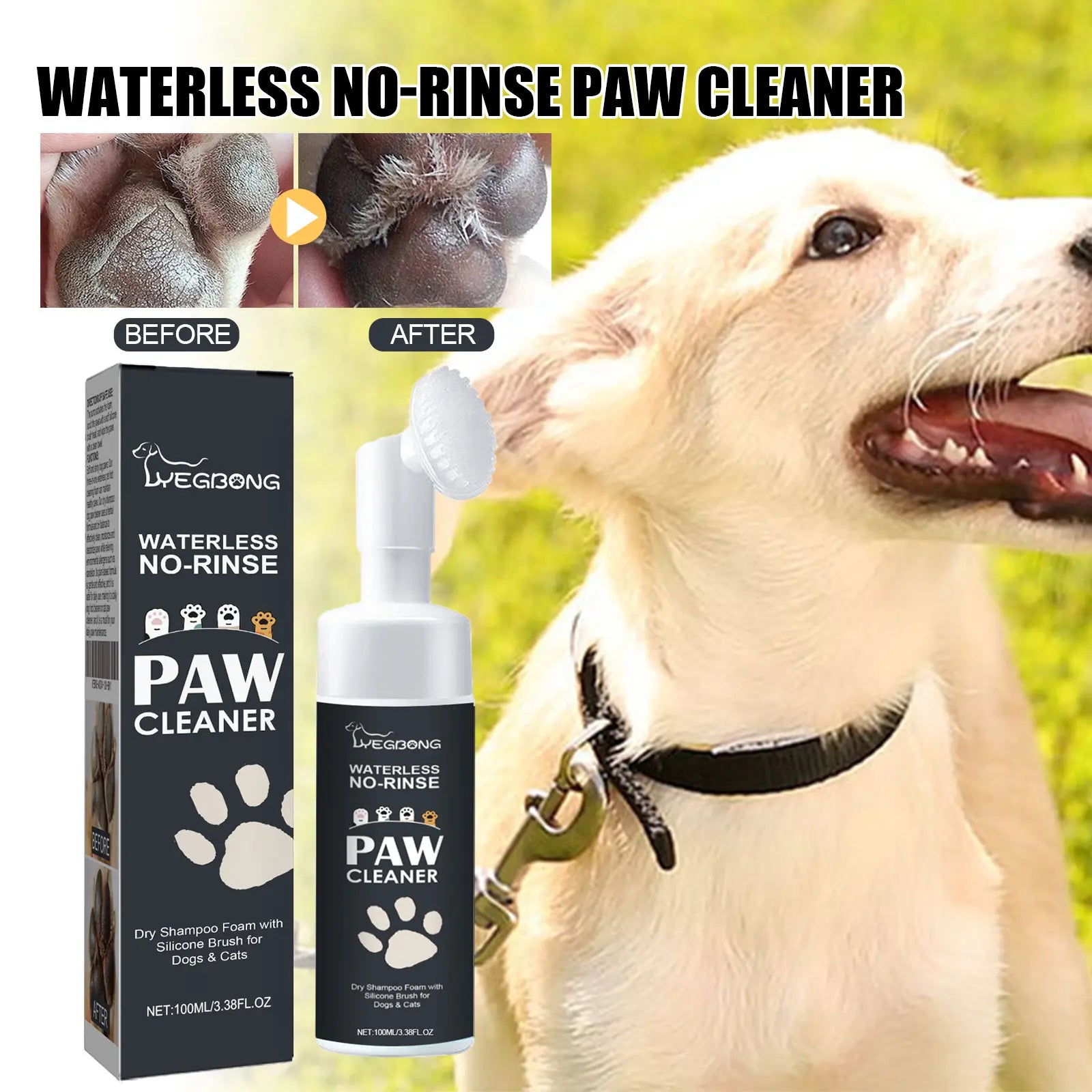 Pet Paw Cleaner - Dog and Cat Paw Cleaning and Sole Care Cleaner