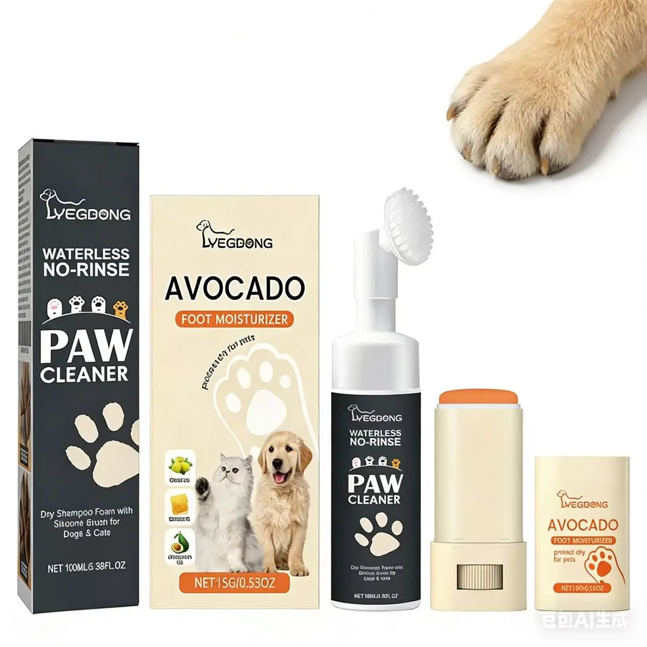 Pet Paw Cleaner - Dog and Cat Paw Cleaning and Sole Care Cleaner